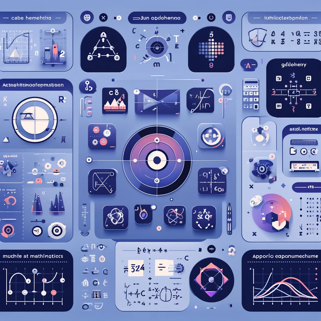 A mathematics infographic tailored for students and competitive exam preparation, covering essential topics like algebra, geometry, calculus, and statistics. Each topic is represented with icons and includes brief explanations and visual aids like equations, graphs, and geometric shapes. The clean design and academic color scheme make it a helpful tool for reviewing foundational math concepts and preparing for exams